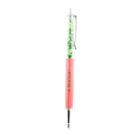 Pierres et Min&eacute;raux. Stylo min&eacute;raux Grenat Tsavorite brut Tanzanie. Couleur Rose Saumon.