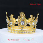 Aukso lydinio vaikų gimtadienio torto karūnos dekoracija