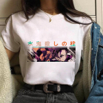 Nezuko Demon Slayer Anime mar&scaron;kinėliai Komiksai japoni&scaron;ki grafiniai spausdinti animaciniai filmai Streetwear Top Oversized mar&scaron;kinėliai moteri&scaron;ki/vyri&scaron;ki mar&scaron;kinėliai L