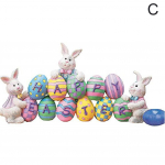 Mielos triu&scaron;ių skulptūros figūrėlės Velykų pavasario zuikutis stalo dervos papuo&scaron;alai papuo&scaron;alas dekoras Ornam L5M6 C-1pcs