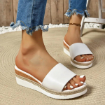 Moterų avalynė Lauko atvirais pir&scaron;tais Moteri&scaron;kos &scaron;lepetės Platforminės kasdienės &scaron;lepetės Moterims su kaspinėliu Plei&scaron;tai Didelio dydžio basutės Zapatos 36
