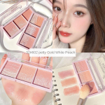 Three color blush eyeshadow natural pearlescent contouring multi-functional integrated plate waterproof lasting set daily cosmetics fashion makeup