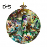 Motinos dienos kolibris pakabinama dekoracija Atspari oro sąlygoms Vidaus Lauko Sodo Sienos Langų Pakabinama 2D Plok&scaron;čia Akrilinė Gėlė Kolibris Ornamentas C