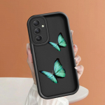 Mink&scaron;tas silikoninis kvadratinių kopėčių spausdinimo ra&scaron;tų telefono korpusas, pilnas dangtis, fotoaparatas, atsparus smūgiams, guminis dėklas, skirtas Samsung Samsung F12 ruda