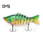 10CM/15.5G Daugianarės Žvejybinis Masalas su Kabliukais Realisti&scaron;kas 7-ių Sekcijų Swimbait Bioninis Kietas Dirbtinis Masalas Gėlavandenei Sūriavandenei Žvejybai Žvejybos Priedai A