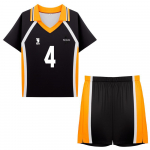 Haikyuu Karasuno komandos kosplėjaus uniforma - Hinata Shoyo ir Kageyama Tobio trumpomis rankovėmis M