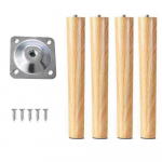 4 vnt. 30-60 cm ilgio masyvios medienos baldų kojos, skirtos pasidaryk pats spintelių kojoms, kavos staliuko kojoms, baldų priedai 30cm-Vertical Style