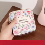 Didelės talpos higieninių paketų krep&scaron;ys, ne&scaron;iojamas mini duomenų kabelių organizatorius, daugiafunkcis moterų mergaičių kosmetinis makiažo krep&scaron;ys, piniginė