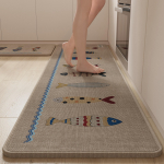 Austas virtuvės grindų kilimėlis neslystantis plaunamas purvui atsparus sugeriantis storas įėjimo kilimėlis durų kilimėlis 45*70CM+45*120CM