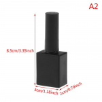 15 ml tu&scaron;čių nagų lako stiklinių buteliukų, apvalių formų, teptukų ir dangtelių, daugkartinio pildymo as the picture