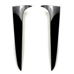 2vnt blizgus juodas galinio lango spoilerio &scaron;oninio sparno dangčio apdaila, skirta BMW X3 F25 2011-17