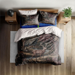 Smėlio spalvos Cottagecore laukinio elnio patalynės užvalkalų komplektas ES viengulis dvigulis King JAV vienvietis pilnas Queen dydžio lovos patalynės komplektas 140x200cm