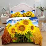 3D Gėlės Gražus Antklodės Užvalkalų Komplektas JK Vieno Dvigubo Karalienės US Vieno Pilno Karaliaus Dydžio Tarp Patalynės Komplekto Antklodės Užvalkalas Lovos Komplektas EU King(240x220cm)