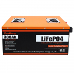 Cloudenergy 12V 300Ah LiFePO4 Baterijų Paketas, 3840Wh Energija, 6000+ Ciklų, Integruota 100A BMS