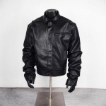EastRogue Retro motociklininko stiliaus, unikali ir laisva PU odos striukė vyrams ir moterims, kasdienė ir madinga gatvės mada. M juoda