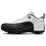 Air Jordan 12 Low Golf Taxi Unisex Snikeriai Balti Metaliniai-Auksiniai Juodi DH4120-100 38