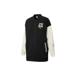 Puma Bomber striukė su logotipo spauda ir vintažinių spalvų blokine moteri&scaron;ka striukė juoda 536309-01 M