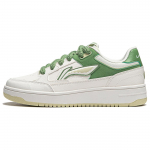Li Ning Tian Ji Laisvalaikio Universalūs Storu Padu Auk&scaron;tinantys Neslystantys Atsparūs Dėvėjimuisi Žemo Aulo Riedlenčių Batai Moteri&scaron;ki kedai Balta Žalia AGCU096-1 36⅓