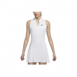 Nike Dri-Fit Court Victory Solid Universalus Patogus Kasdienis Teniso Berankovė Suknelė Moterims suknelės Balta DD8731-100 L