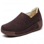 Moteri&scaron;kos Moteri&scaron;kos Natūralios Odinės Batai Platforma Plok&scaron;čias Loafers Slip On Korean Plus Size 41 42 Vulkanizuoti batai 41 ruda