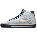 Nike Court Legacy Mid Neslystantys Patvarūs Auk&scaron;takulniai Skate Batai Moteri&scaron;ki Sportbačiai Mėlyni Balti DO2340-914 36.5