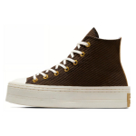 Converse Chuck Taylor All Star Universalūs Patogūs Neslystantys Smūgius Sugeriantys Auk&scaron;to Vir&scaron;aus Riedlenčių Batai Moteri&scaron;ki Kedai Rudo A07203C 36.5