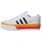 Adidas Originals Nizza Platform Patogūs Neslystantys Patvarūs Žemi Kedo Batai Unisex Sportbačiai Balti Juodi JQ9148 38⅔