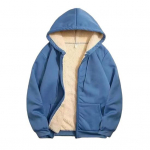 Fleece Sutir&scaron;tinti Džemperiai Moterims Vientisos Spalvos Užsegami &Scaron;ilti Pamu&scaron;alu Terminiai Džemperiai su Ki&scaron;enėmis Rudens Žiemos Gobtuvu Paltai &Scaron;altam Orui L vyno raudonos spalvos