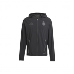 Adidas Real Madrid Tiro 25 Competition Vis Tech Kelioninis Striukė AEROREADY Vėjui atsparus Vandeniui atsparus Drėgmę sugeriantis Slim Fit Su Gobtuvu Striukė JW4688 S