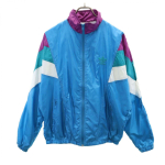 adidas 80s vintage Trefoil logo Nylon jacket XS(M) Blue Men's Used blue