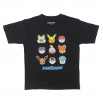 Fineplus mar&scaron;kinėliai su trumpomis rankovėmis nuo uodų, Pok&eacute;mon, drėgmę atstumiantys, greitai džiūstantys, juoda