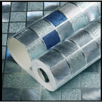 Lipnūs mozaikiniai tapetų voleliai sienų dekoravimui, blizgantys, veidrodiniai, žėrintys, atspindintys &scaron;viesą, auksiniai, sidabriniai sienų lipdukai 2mx53cm bordinė