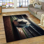 3D futbolo aik&scaron;tės kiliminis kilimėlis, skirtas miegamojo svetainei namų sofos dekoravimui, vaikų žaidimui, didelis dekoro grindų kilimėlis, dovana 60*90cm