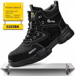 Darbo draudimo avalynė, vyri&scaron;ki neslystantys batai su plienine galvute, nepavargę po ilgo stovėjimo, dėvėjimui atsparūs apsauginiai batai 46