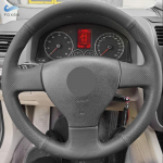 Pynės ant vairo, skirtos VW Old Golf 5 (V) MK5 Polo Jetta Tiguan Sagitar Touran Caddy automobilio vairas su juodos odos apmu&scaron;alais