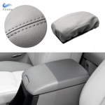 For Toyota Prado 2002 2003 2004 2005 2006 2007 Car Styling Center Console Armrest Panel Cover PU Leather w/ PU-foam Black-red