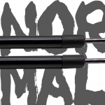 2PC Tailgate Lift Supports for SsangYong Actyon Sports 2006-2018 pickup Trunk Boot Gas Struts Springs Dampers NORMAL BLACK