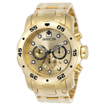 Invicta Pro Diver Kvarcinis 48mm Auksinis Nerūdijančio Plieno Auksinis 0074 Vyri&scaron;kas Laikrodis