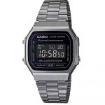 Casio Unisex Skaitmeninis Vintage Sidabrinis G-Shock A168WGG-1BVT Laikrodis,