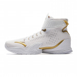 Anta KT3 Cushioning Slip Resistant High top Basketball Shoes Men's White Gold 112531611U-1 40