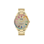 Coach Preston serijos kvarcinis laikrodis Plieninė apyrankė 36 mm Auksinis ciferblatas Moteri&scaron;ki laikrodžiai 14503657 14503657