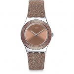 Swatch SWATCH &Scaron;VENTINĖ KOLEKCIJA YLS220 Rožinis laikrodis Moteri&scaron;kas pilka spalva