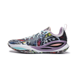 Li Ning DLO2 amortizuojantys neslystantys at&scaron;okantys krep&scaron;inio batai žemi unisex juodi balti pilki ABPW013-7 36