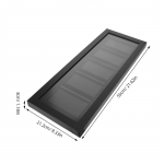 5 skyrių prie sienos tvirtinamas prekybos kortelių vitrina žaidimų kortelėms, beisbolo, krep&scaron;inio, futbolo, ledo ritulio, PSA, skaidrus 24.5x20.8x3cm juoda