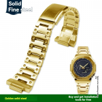 16 mm nerūdijančio plieno laikrodžio apyrankė Casio G-SHOCK GBM-2100/GM-2100/GA-2100 Ga2100 laikrodžiui Metalinis a&scaron;tuonkampis apyrankės pakeitimas Laikrodžio dirželis For GA2100