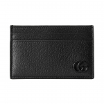 Gucci GG Marmont Paprastas Vienspalvis Dvigubas G Odinis Kortelių Laikiklis Vyri&scaron;kas Kortelių Laikiklis Juodas 657588-1T56F-1000 Basic Set (Bag+Dust Bag)