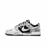 Nike Dunk Freedom Panda, Rose's Heart Neslystantys Atsparūs dilimui Žemi Kateboardo Batai Unisex Juodi Balti DD1391-100(Komanda202-) 46