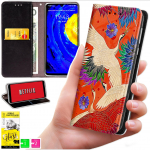 Piniginės tipo dėklas Motorola Moto G86 Power - Bluemoon dėklas su spaudiniu + 9H stiklas