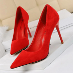 Moteri&scaron;ki 9 cm auk&scaron;takulniai bateliai Stripperio Suede Plus Size Escarpins Lady Vestuviniai Nuotakos Kulniukai Escarpins Žali Mėlyni Geltoni Batai 34