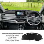 Prietaisų skydelio dangtelis nuo saulės Suzuki Swift 2024-2026 m. Apsauga nuo akinimo UV spindulių Carpet juoda